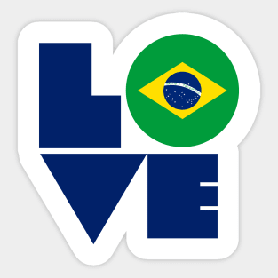 Show your LOVE for Brazil Sticker